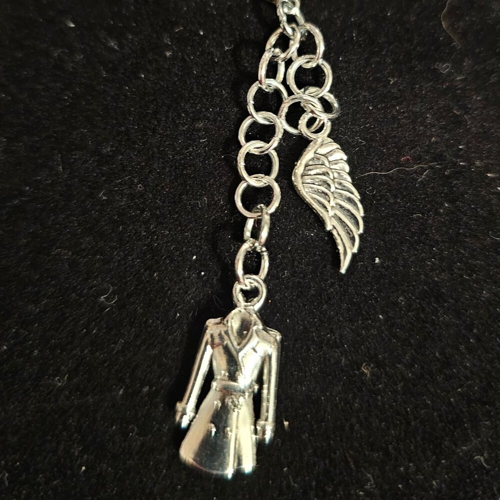 Bag Clip Handmade Supernatural Castiel Inspired Charms